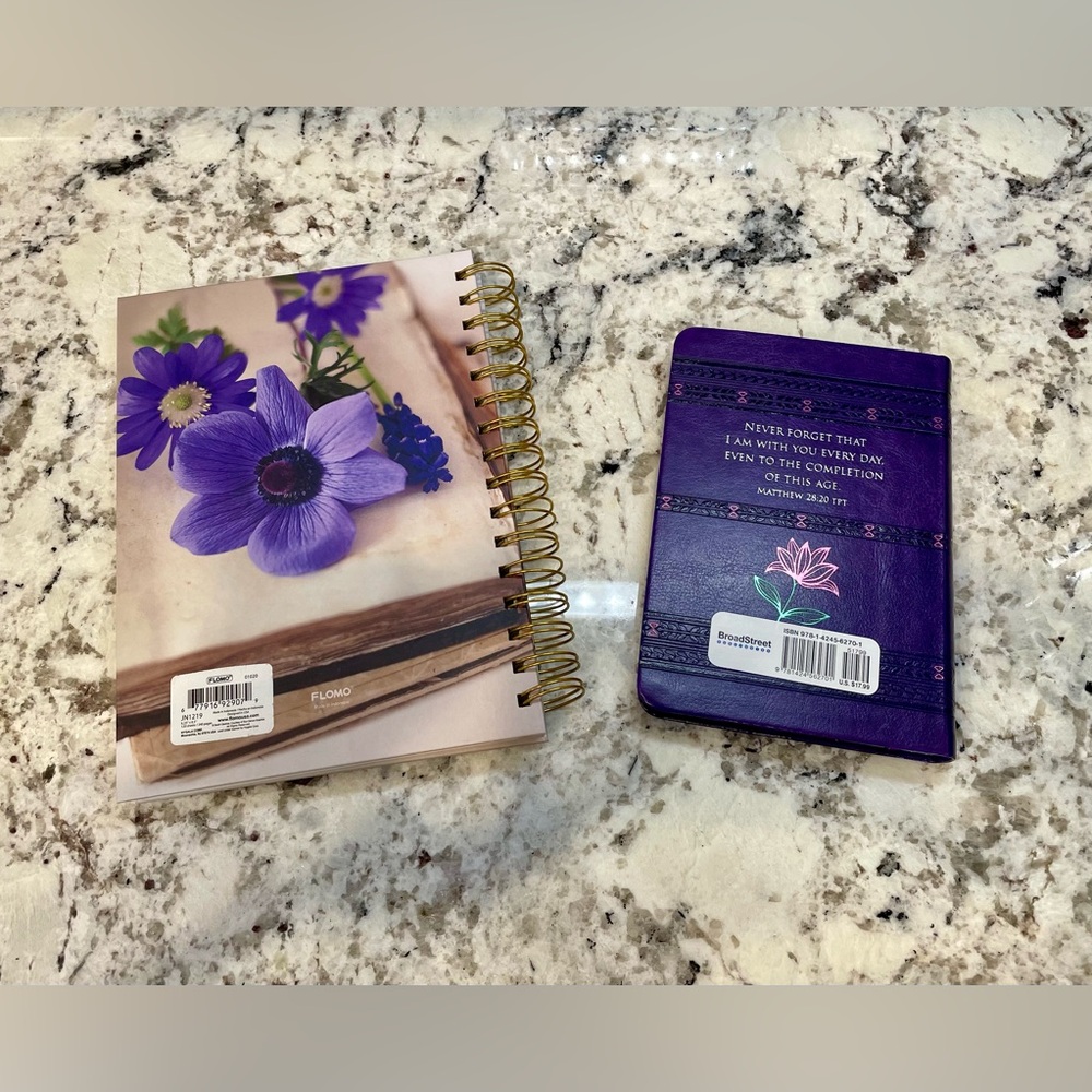 Purple Floral Faith Journal and Devotional Set - Picture 2 of 6